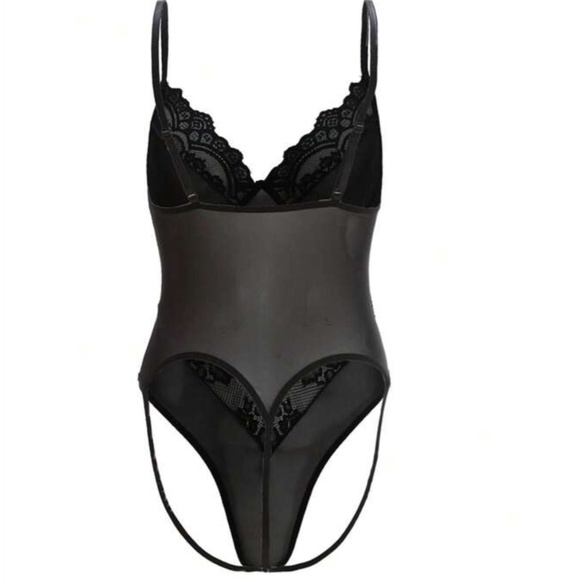 Black Lace Mesh Teddy - Picture 9 of 16